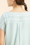 Tied Up Striped Chiffon Top Tied Up Striped Chiffon Top