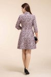 Printed Jacquard Double-Breasted Dress