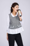 2-In-1 Checks Blouse 2-In-1 Checks Blouse