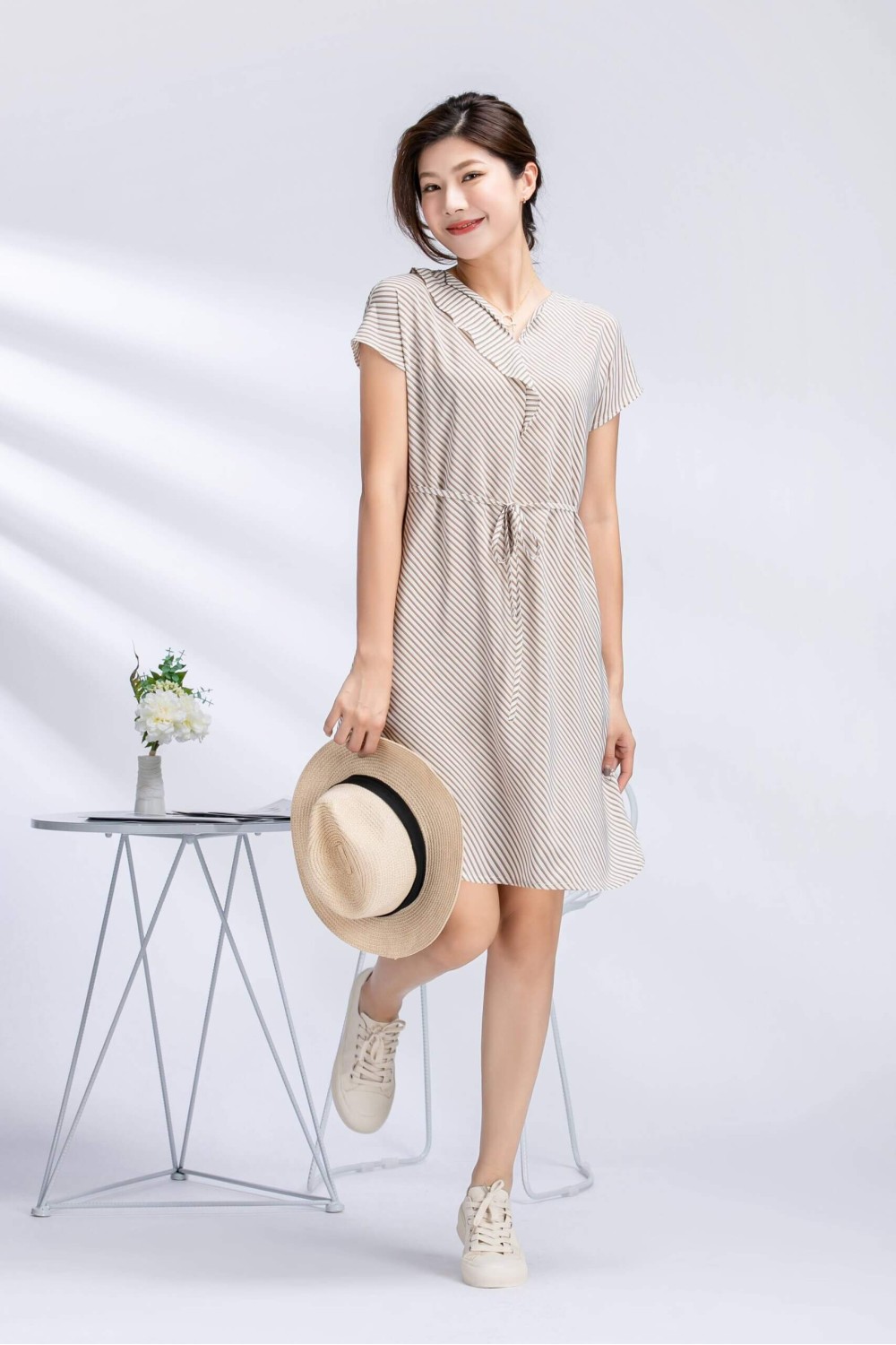 Striped Casual Dress Striped Casual Dress