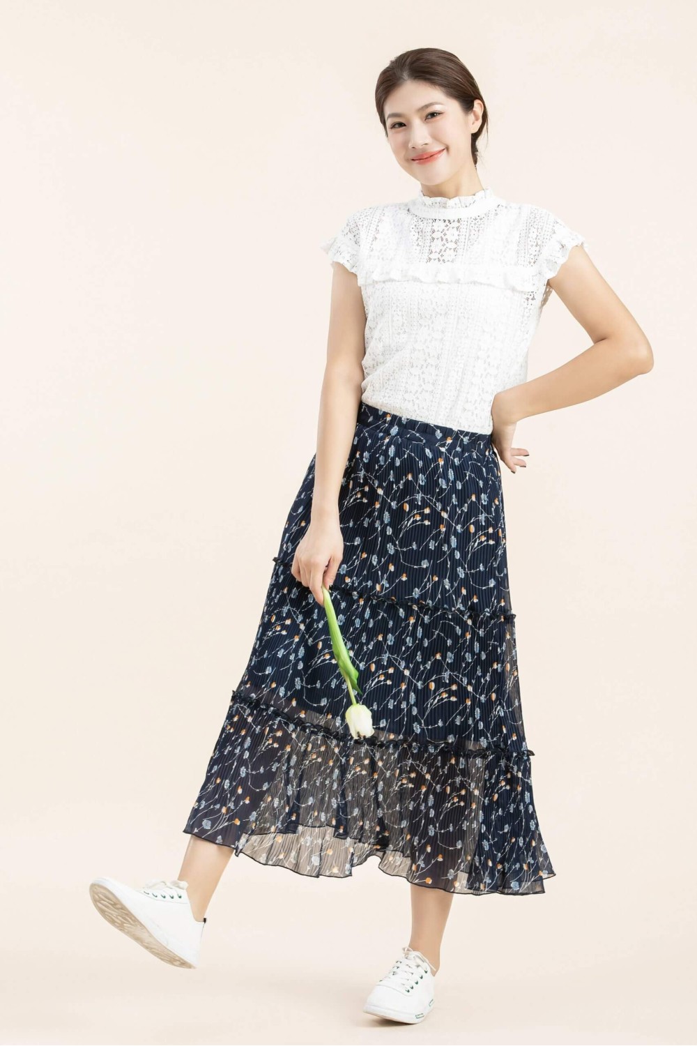 Chiffon Pleated MIDI Dress Chiffon Pleated MIDI Dress