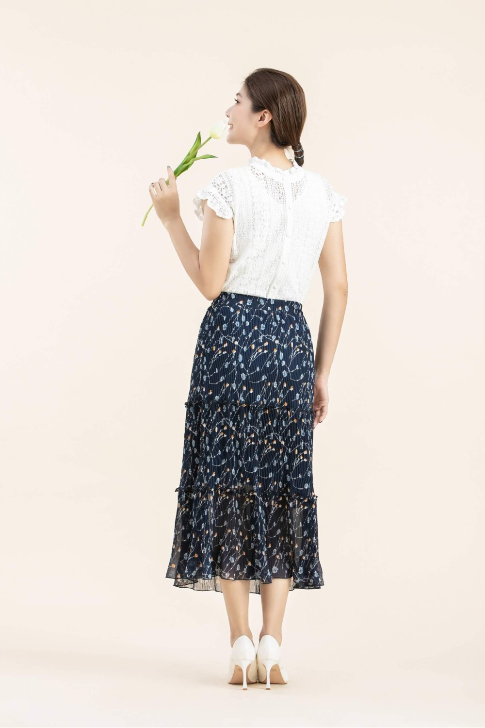 Chiffon Pleated MIDI Dress Chiffon Pleated MIDI Dress
