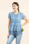 Babydoll Lotus Leaf Chiffon Top Babydoll Lotus Leaf Chiffon Top