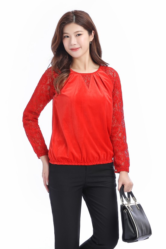 Lace Sleeved Blouse