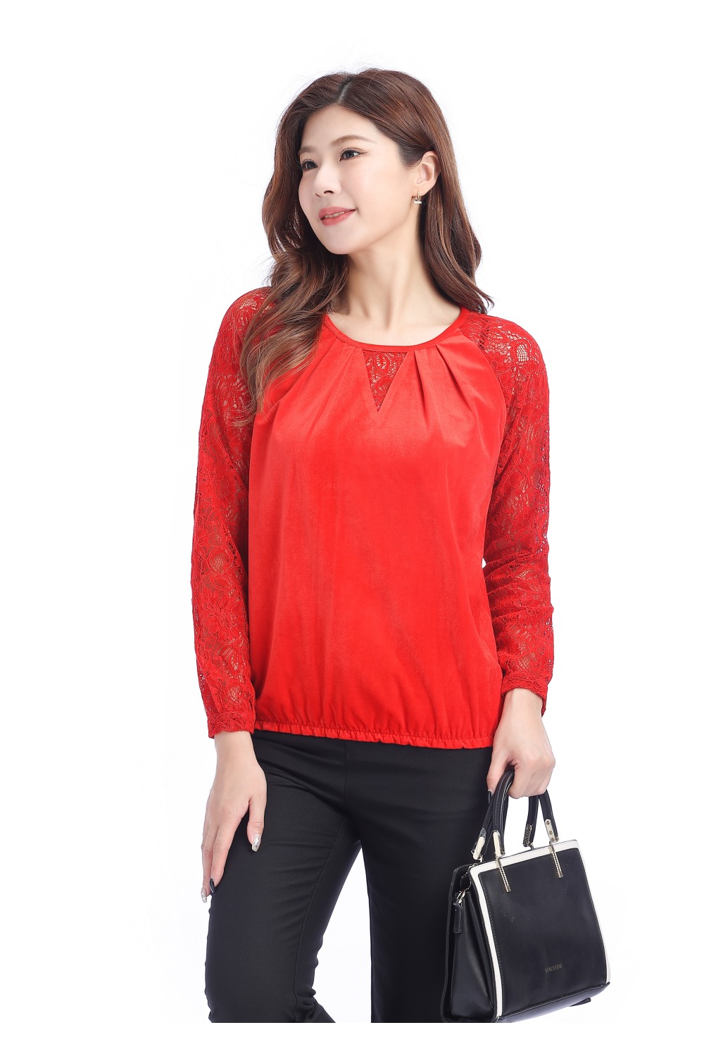 Lace Sleeved Blouse