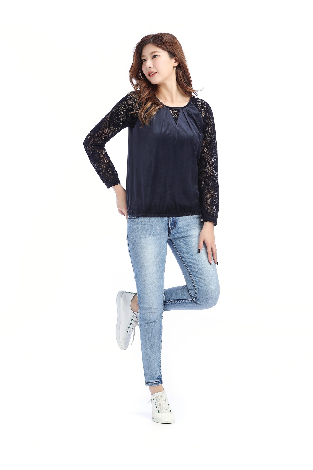 Lace Sleeved Blouse