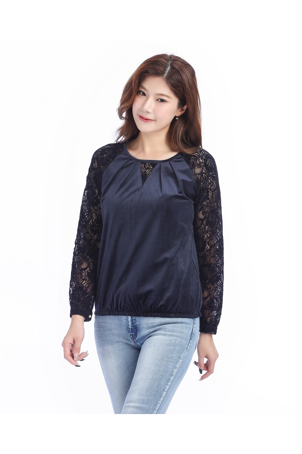 Lace Sleeved Blouse