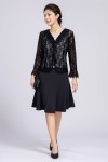 Contrast Lining Lace Blouse