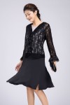 Contrast Lining Lace Blouse