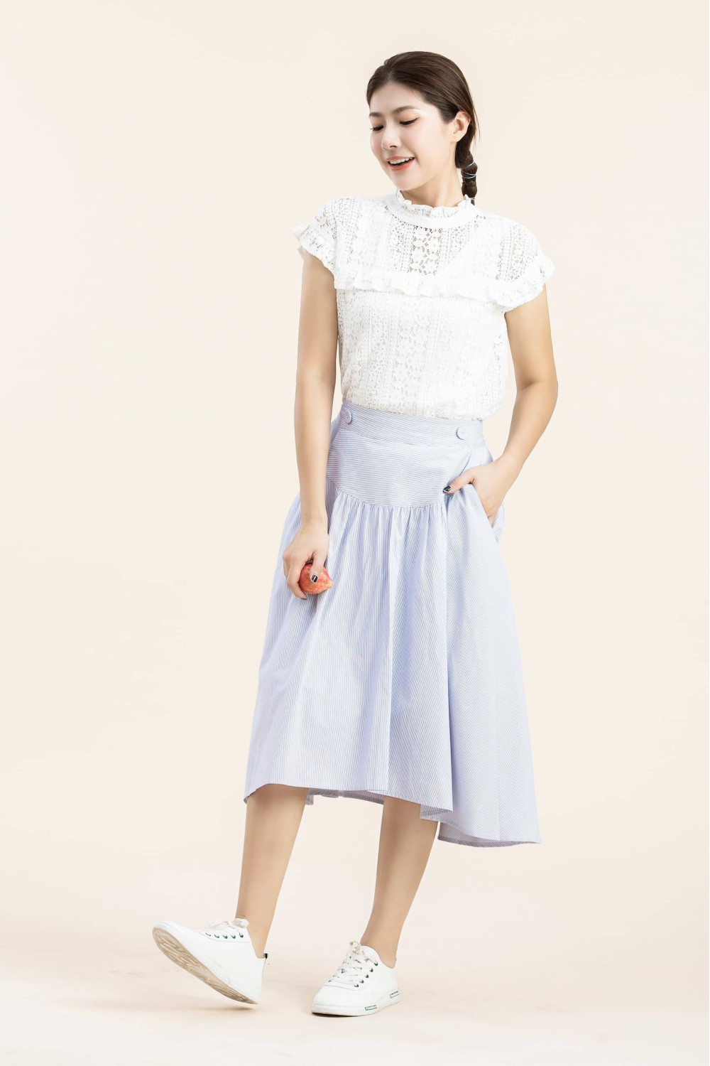 Striped Casual Skirt Striped Casual Skirt