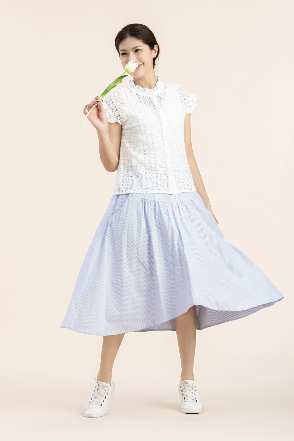 Striped Casual Skirt Striped Casual Skirt