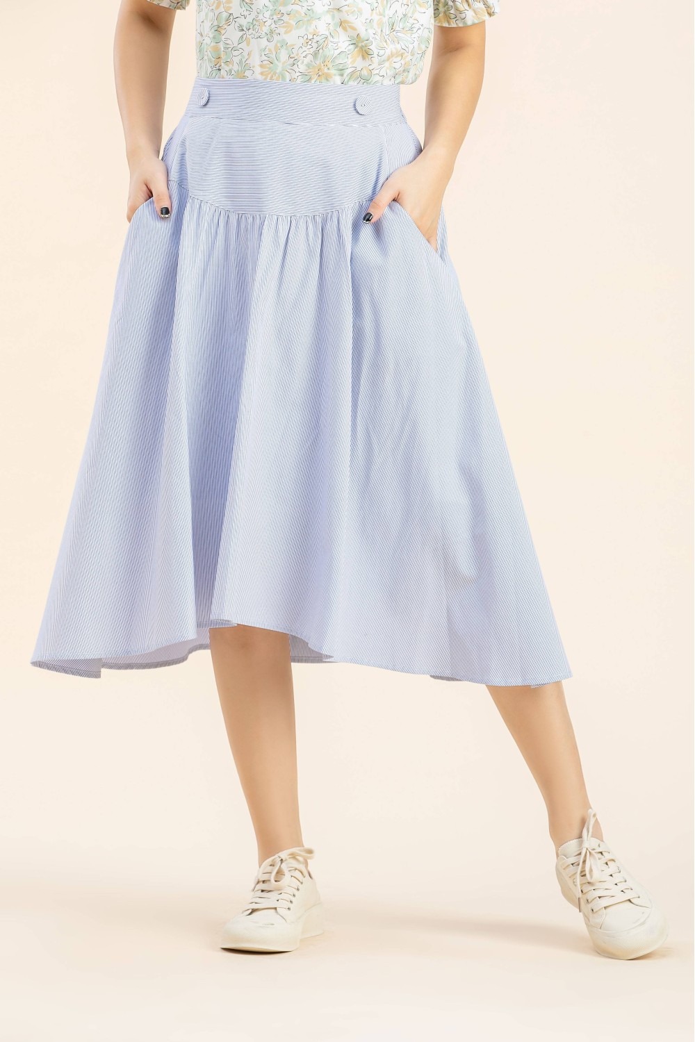 Striped Casual Skirt Striped Casual Skirt