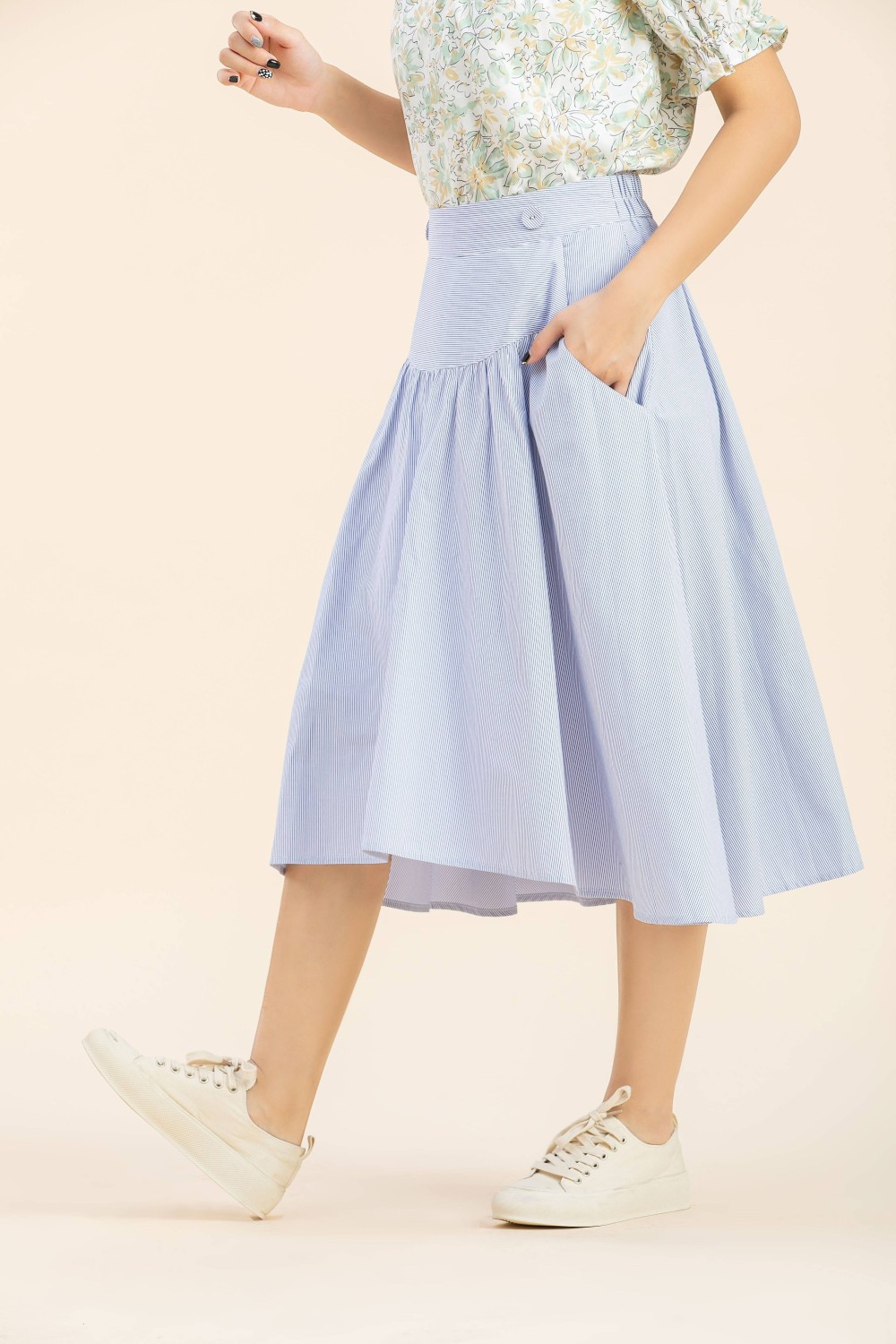 Striped Casual Skirt Striped Casual Skirt