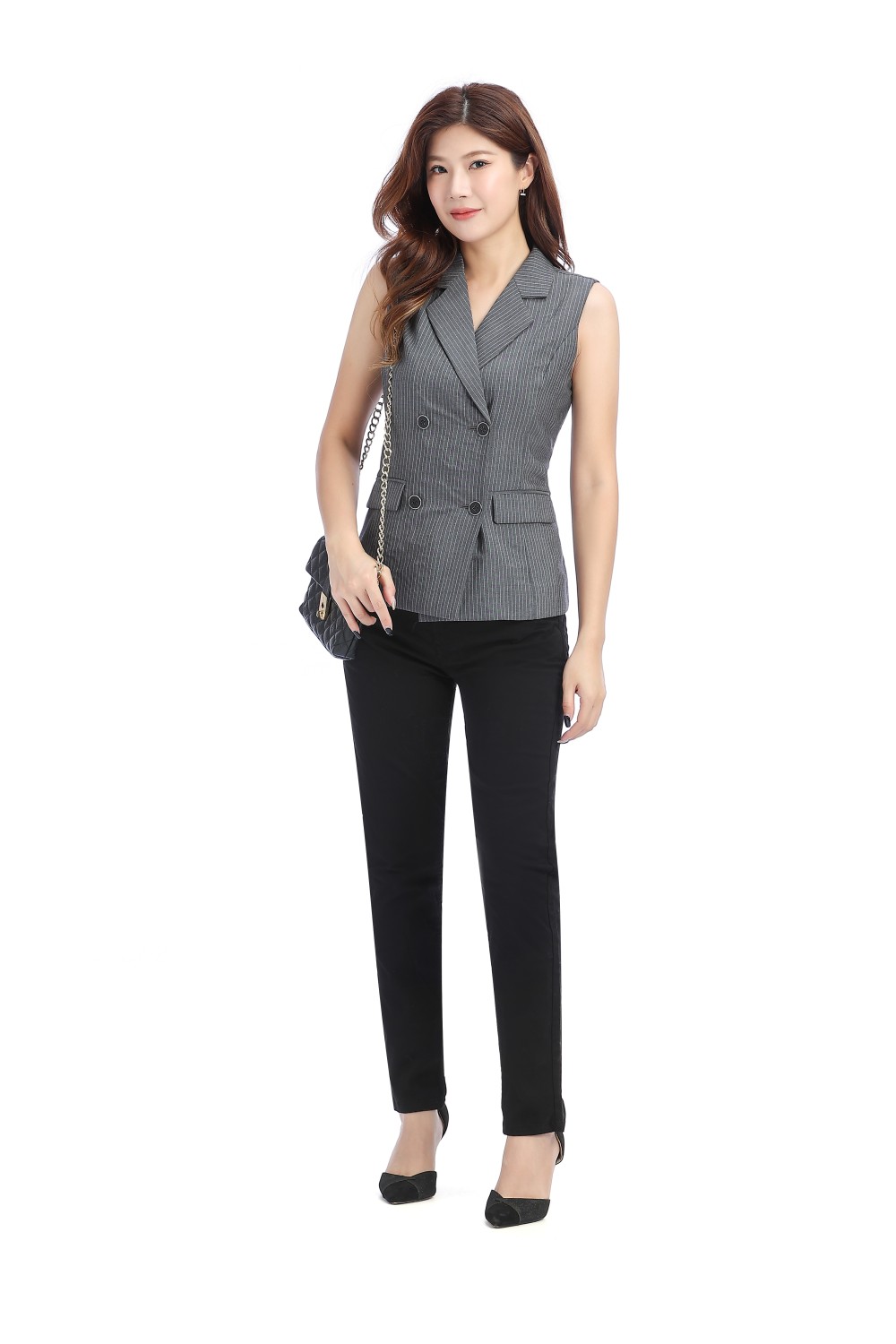 Wool Double Breast Suit Vest