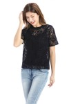 Flocking Lace Blouse