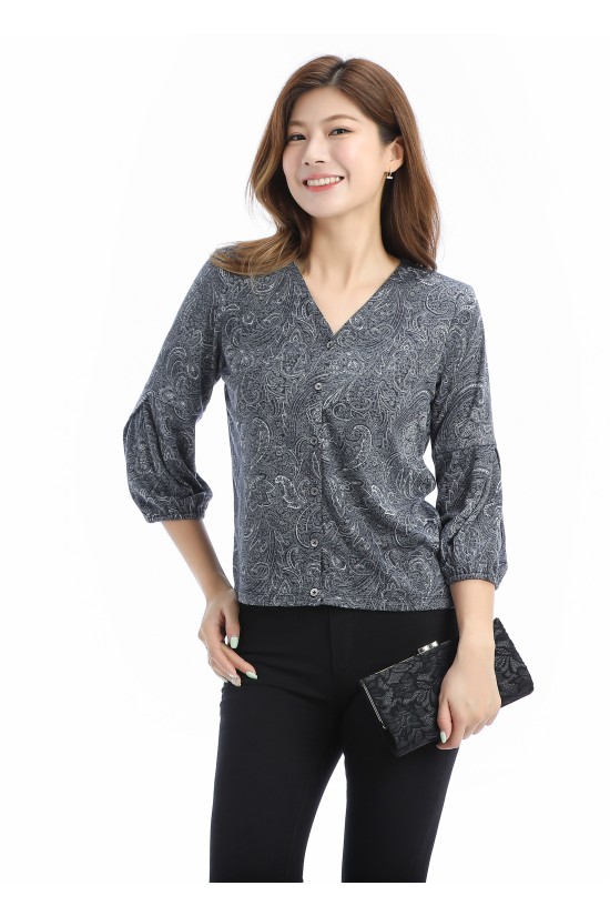 Printed Knits Cardigan