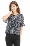 Japanese Printed Knit Top