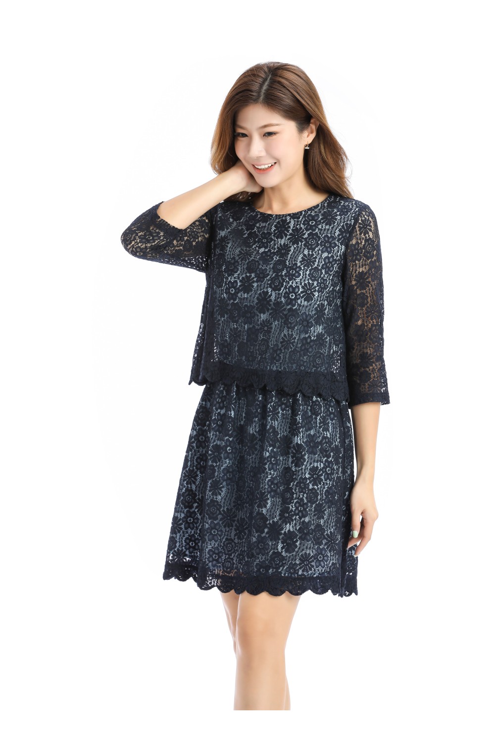 2-In-1 Lace Dress
