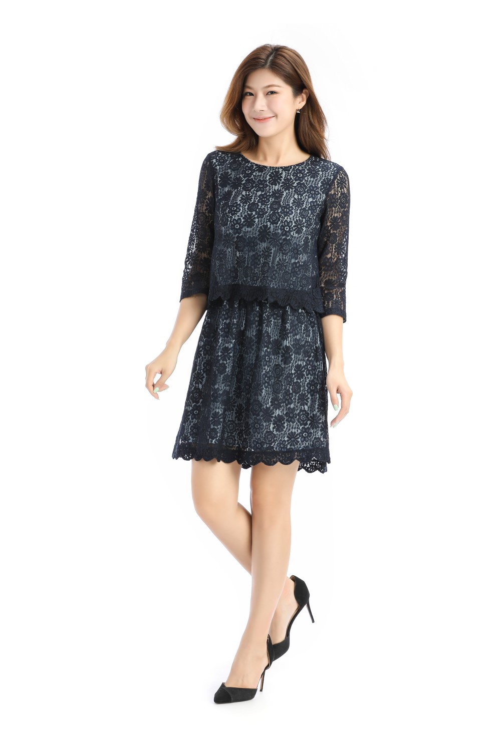 2-In-1 Lace Dress
