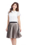 Shinny Pleated Skirt