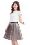 Shinny Pleated Skirt