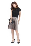 Shinny Pleated Skirt