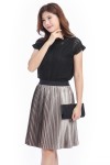 Shinny Pleated Skirt